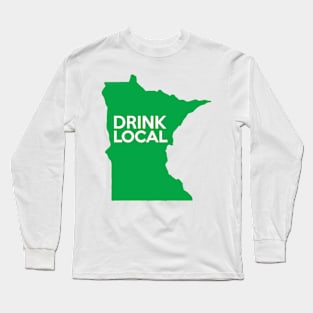 Minnesota Drink Local MN Green Long Sleeve T-Shirt